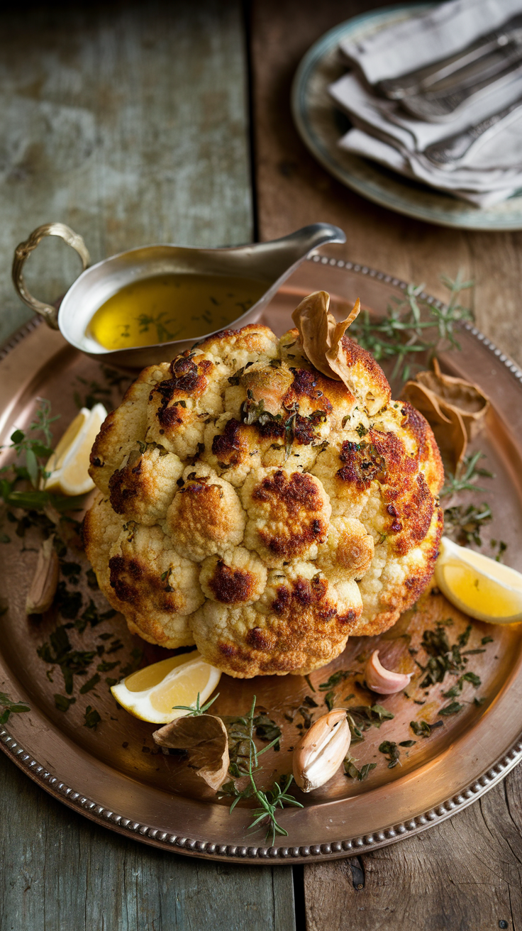 Whole Roasted Cauliflower